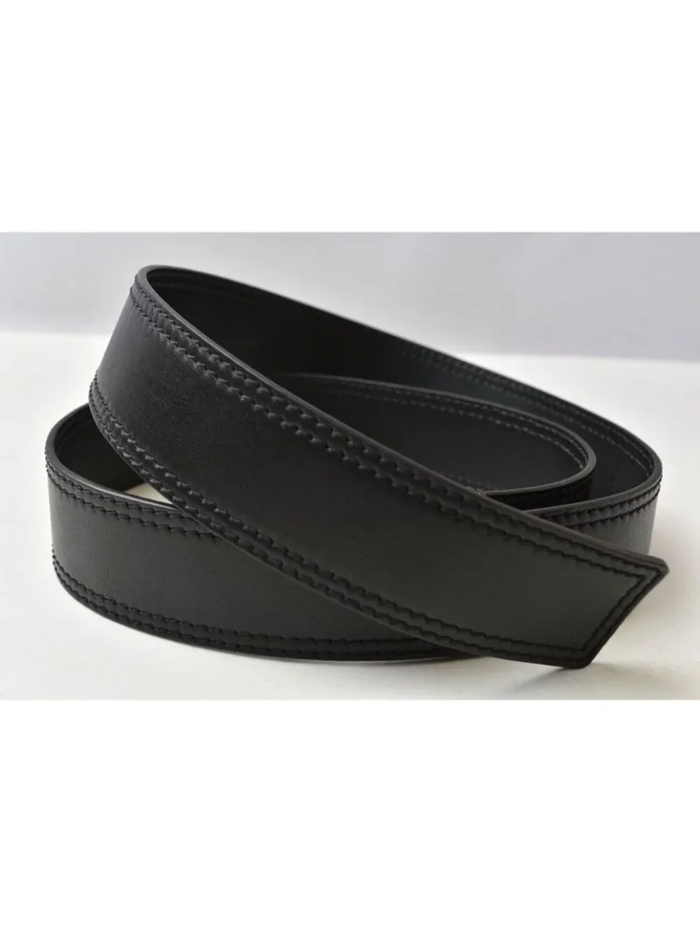 Dior Belt Leather Black Silver Business